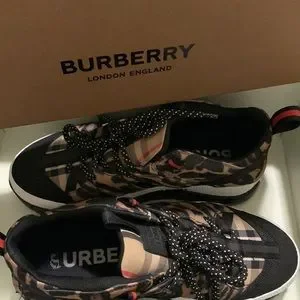 Burberry Shoes Burberry Shoes Leopard Print Union Sneakers Low